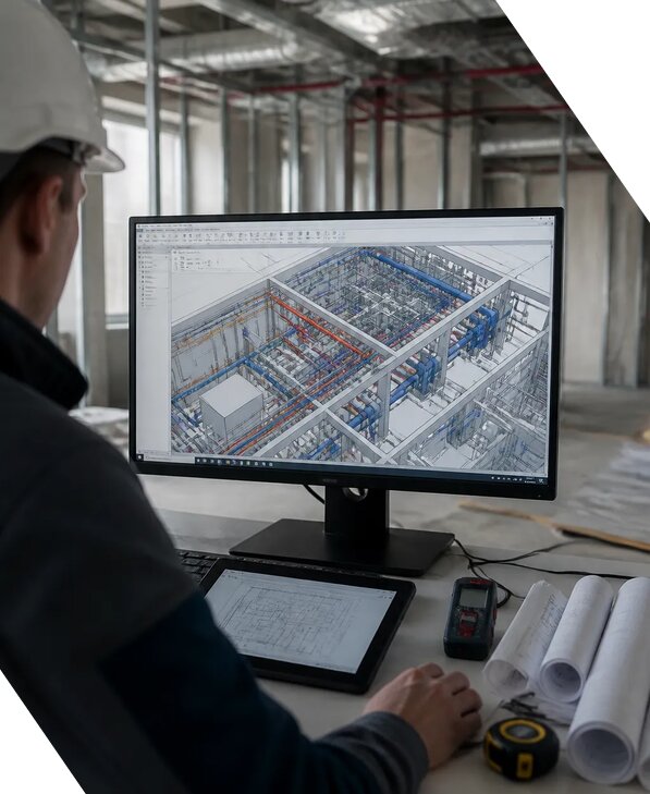 Создание BIM модели инженерных сетей для объектов в Гусе-Хрустальном